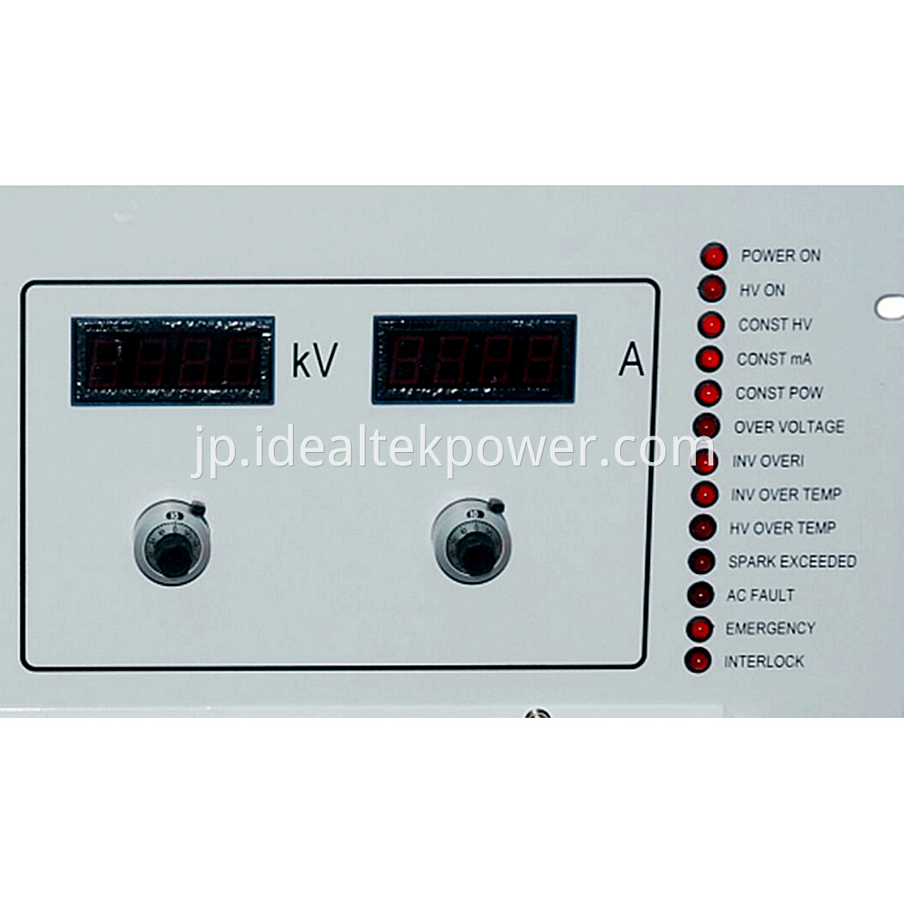 6U High Voltage Charging Power Supplies Indicator Lights